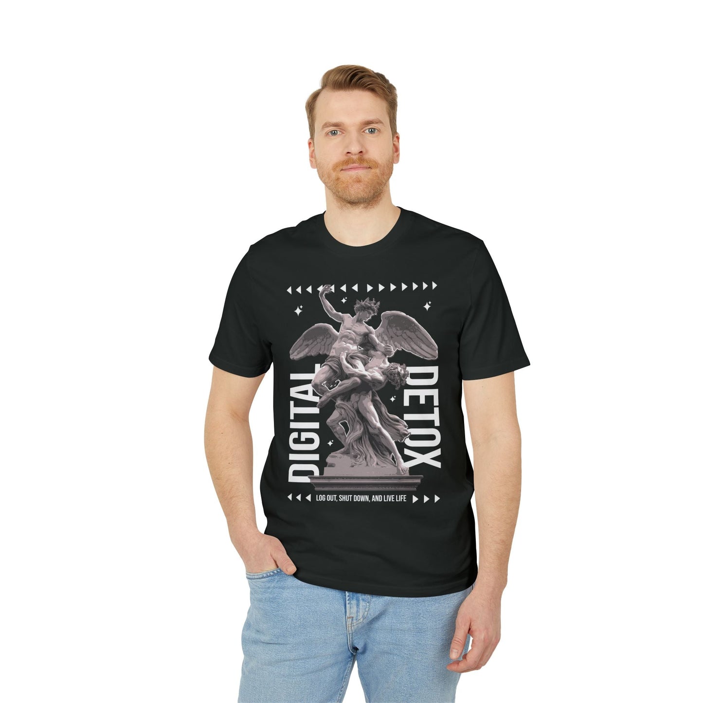 Digital Detox - Gods Way - Premium Bio Unisex T-Shirt - Front Print-4