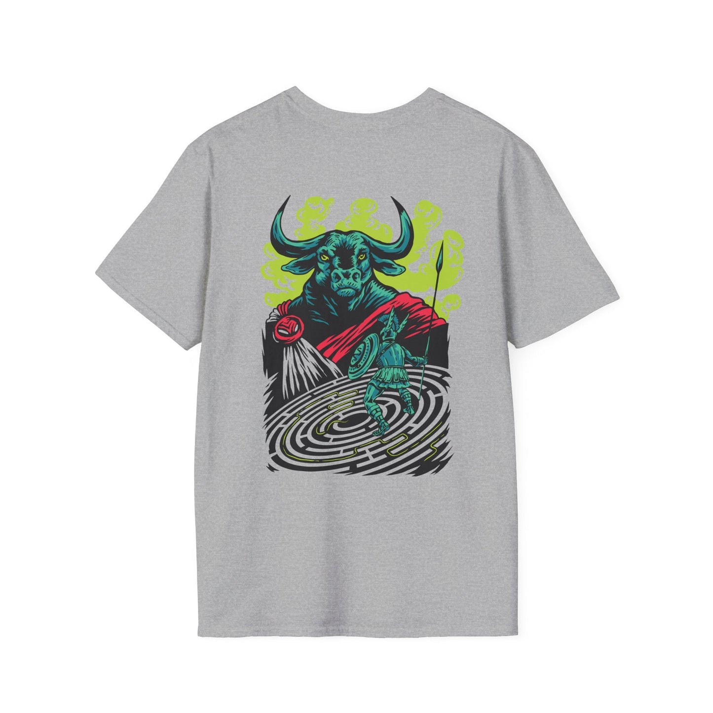 Minotauro - Greek Mythology - Unisex T-Shirt - Back Print-6