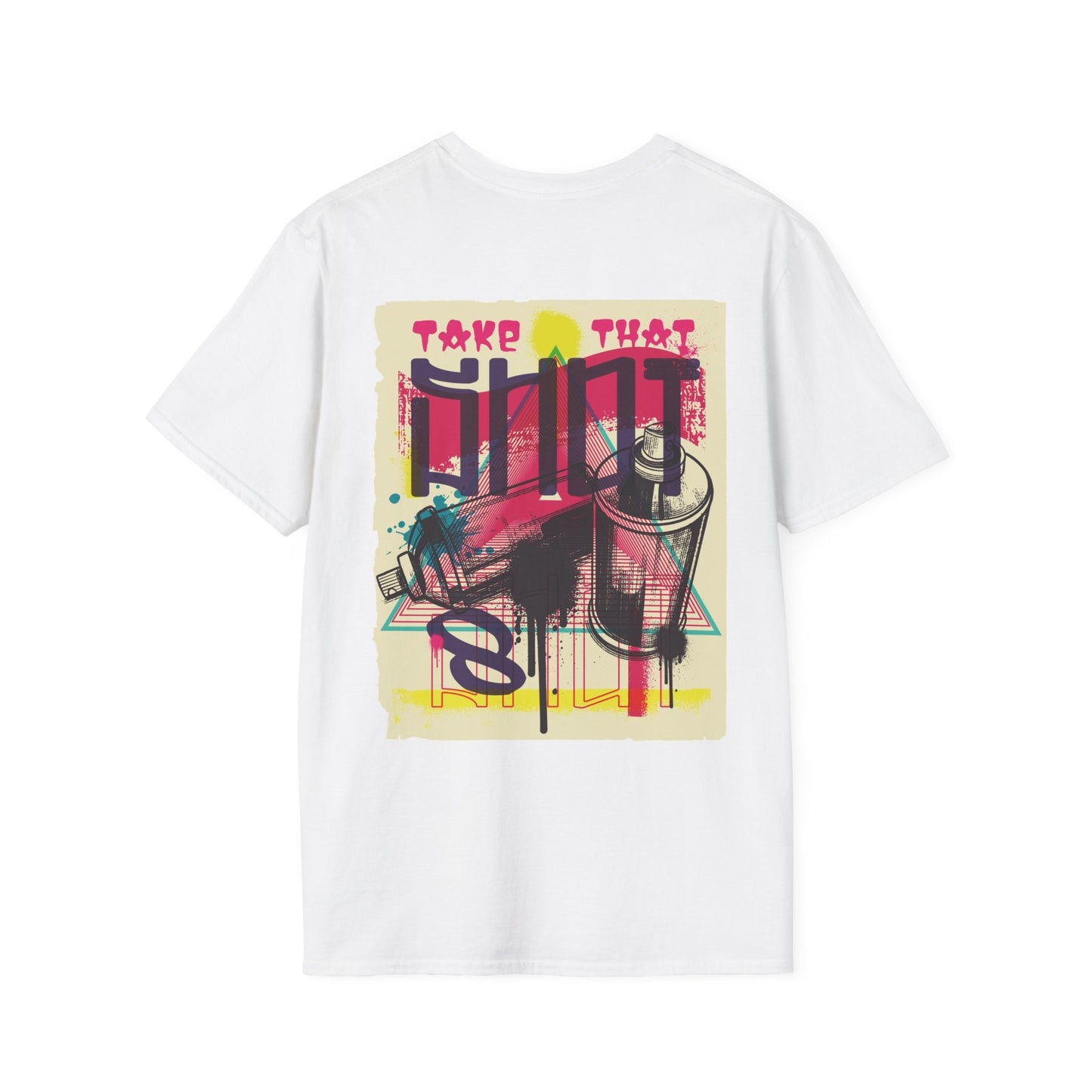 Spray Paint - Urban Graffiti - Unisex T-Shirt - Back Print-3