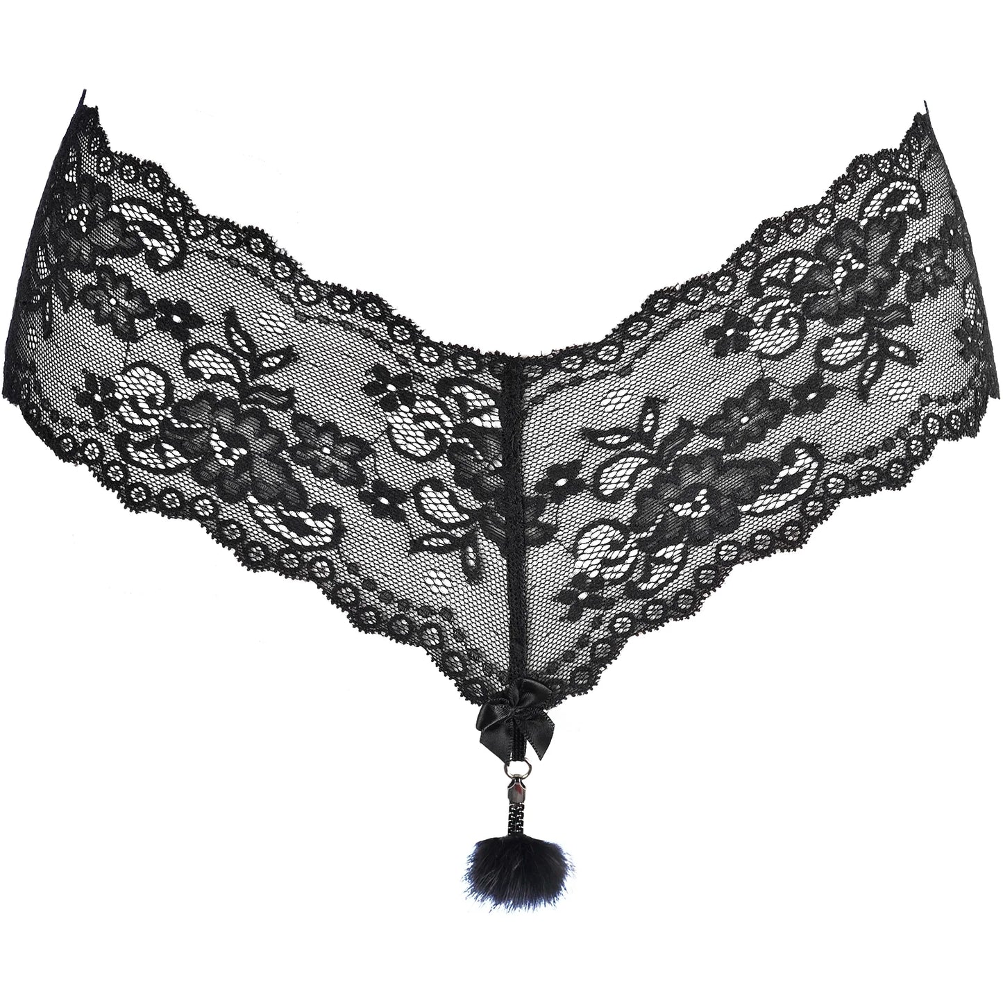 Ultra Sexy Fur Chain Lace String Panty Axami Pussycat-4