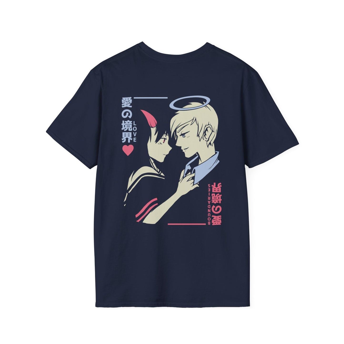 Devil and Angel - Anime World - Unisex T-Shirt - Back Print-2