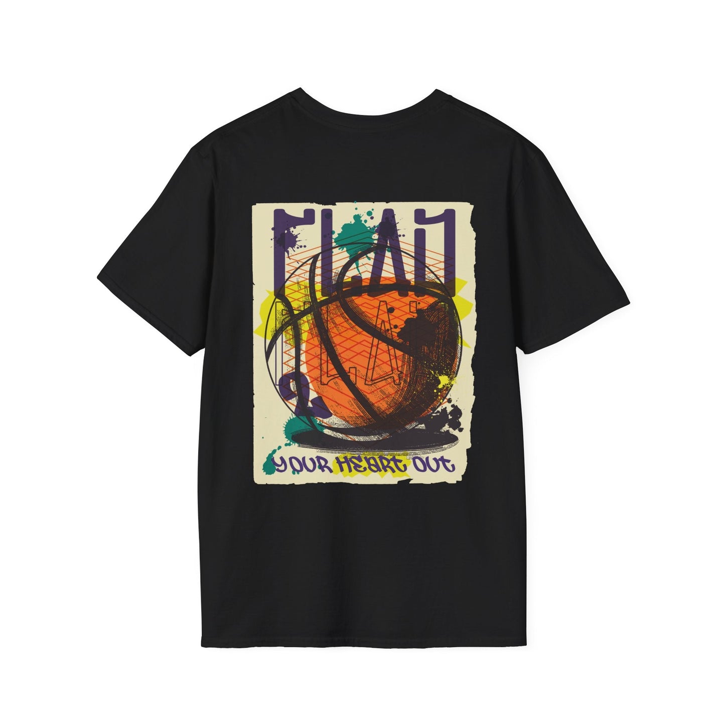 Basketball - Urban Graffiti - Unisex T-Shirt - Back Print-0