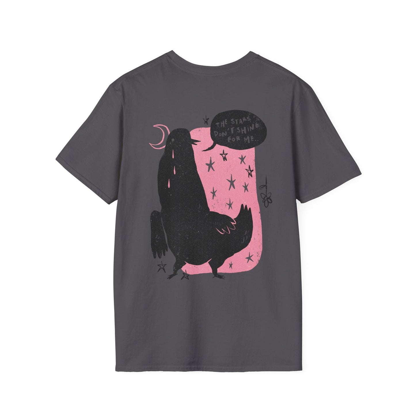 The Stars don´t shine for me - Moody Birds - Unisex T-Shirt - Back Print-2