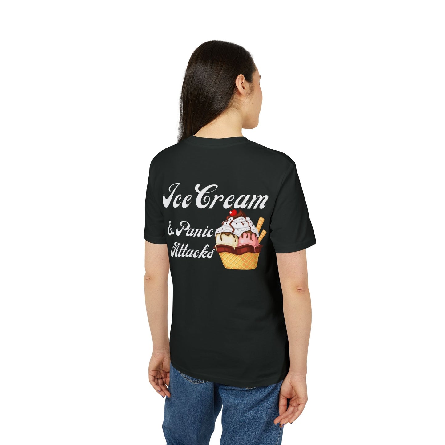 Ice Cream & Panic Attacks - See the Way - Premium Bio Unisex T-Shirt - Back Print-2