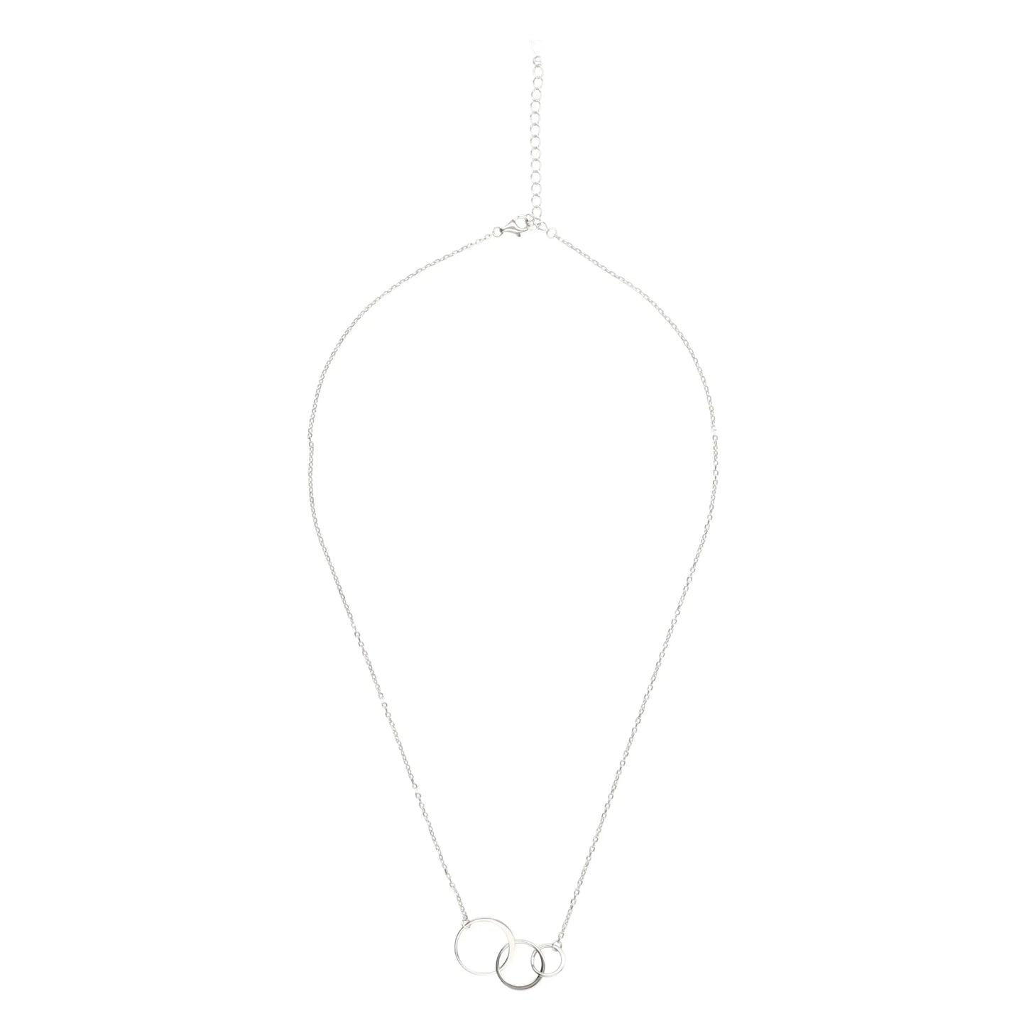 Three Circle Pendant Necklace - Interlocking necklace - STREET STYLE