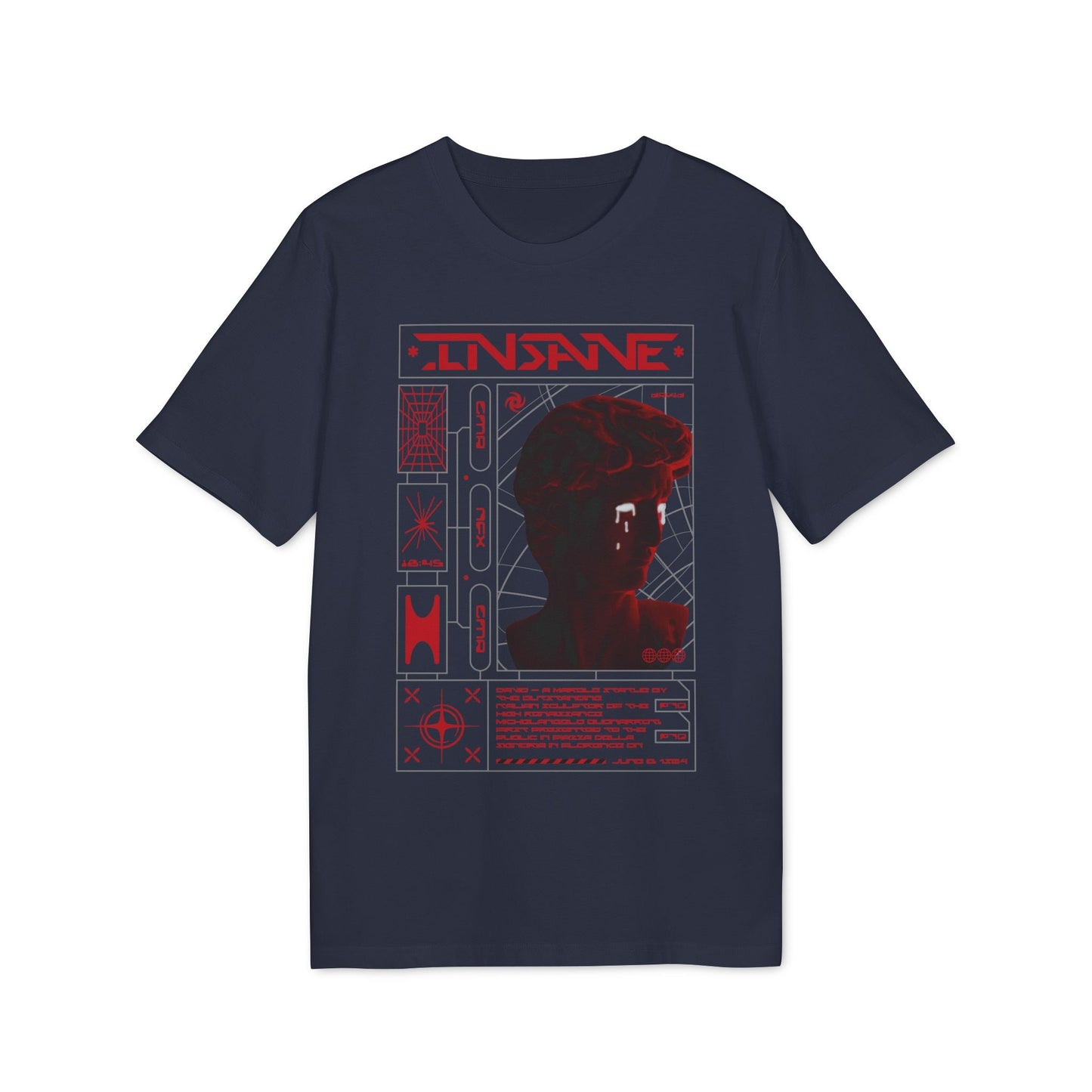Insane David - Gods Way - Premium Bio Unisex T-Shirt - Front Print-5
