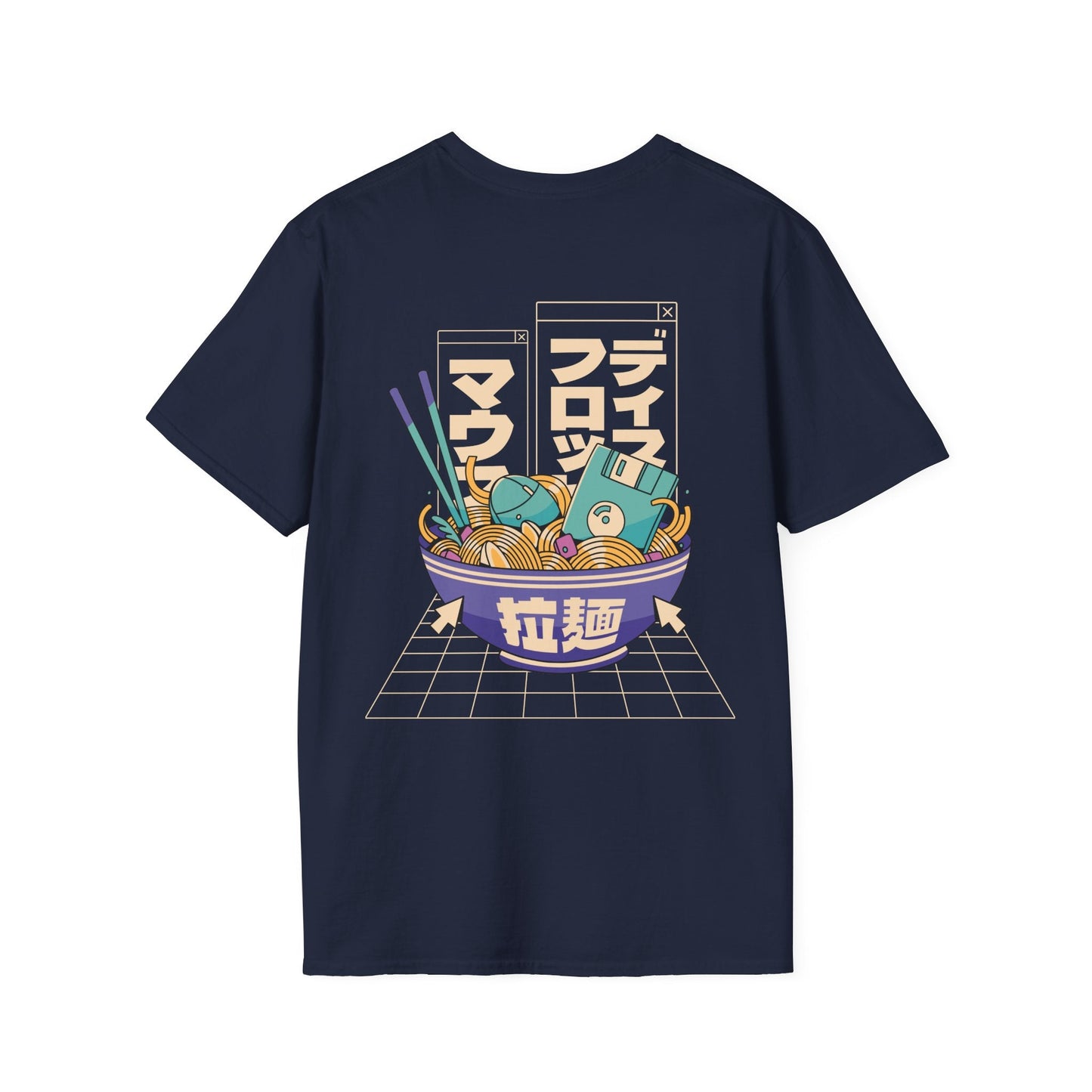 Tech Ramen - Anime World - Unisex T-Shirt - Back Print-2