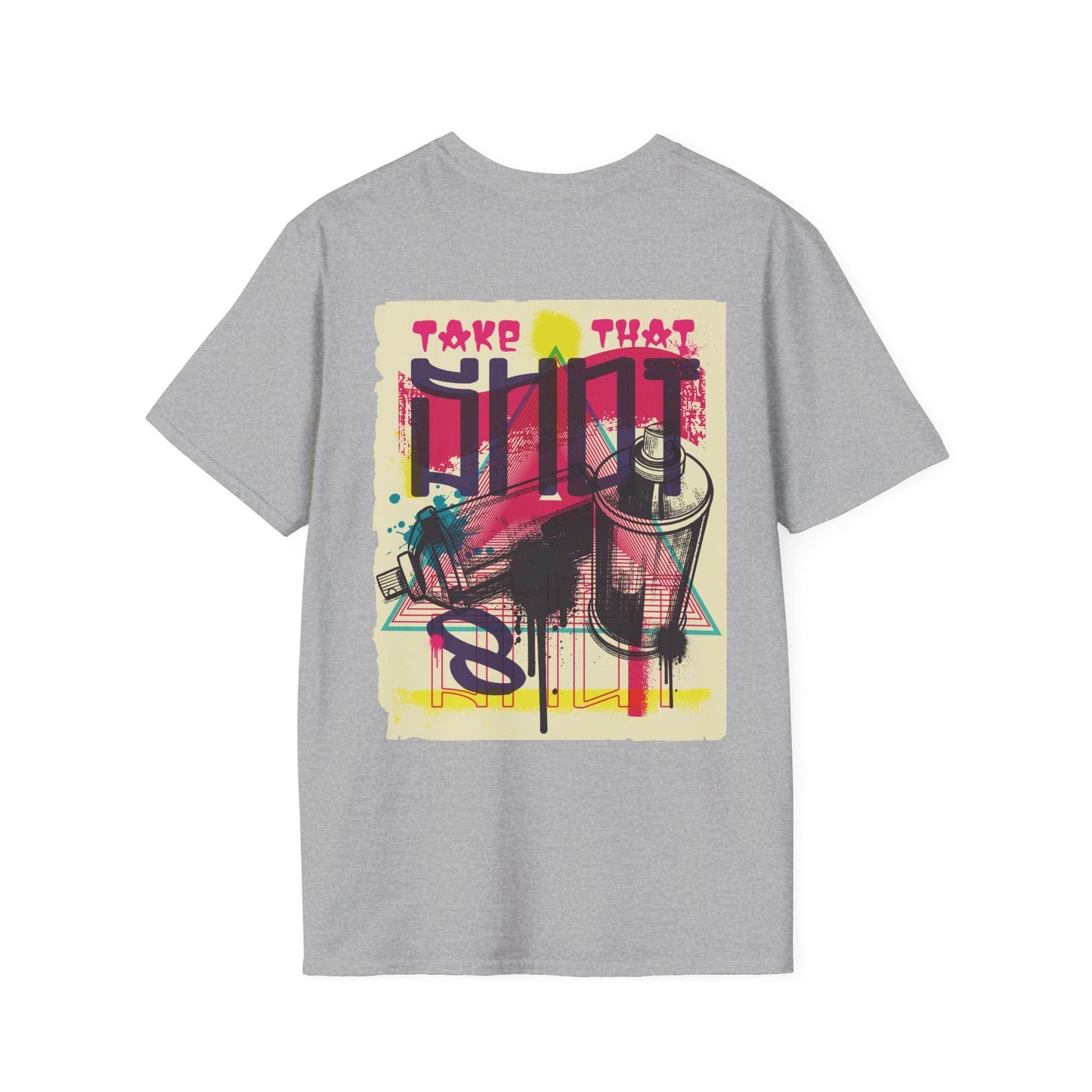 Spray Paint - Urban Graffiti - Unisex T-Shirt - Back Print-4