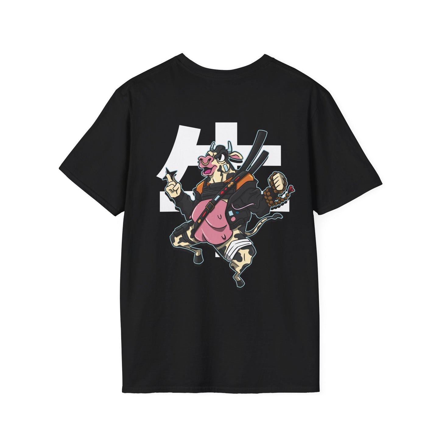 Cow - Warrior Animals - Unisex T-Shirt - Back Print-0