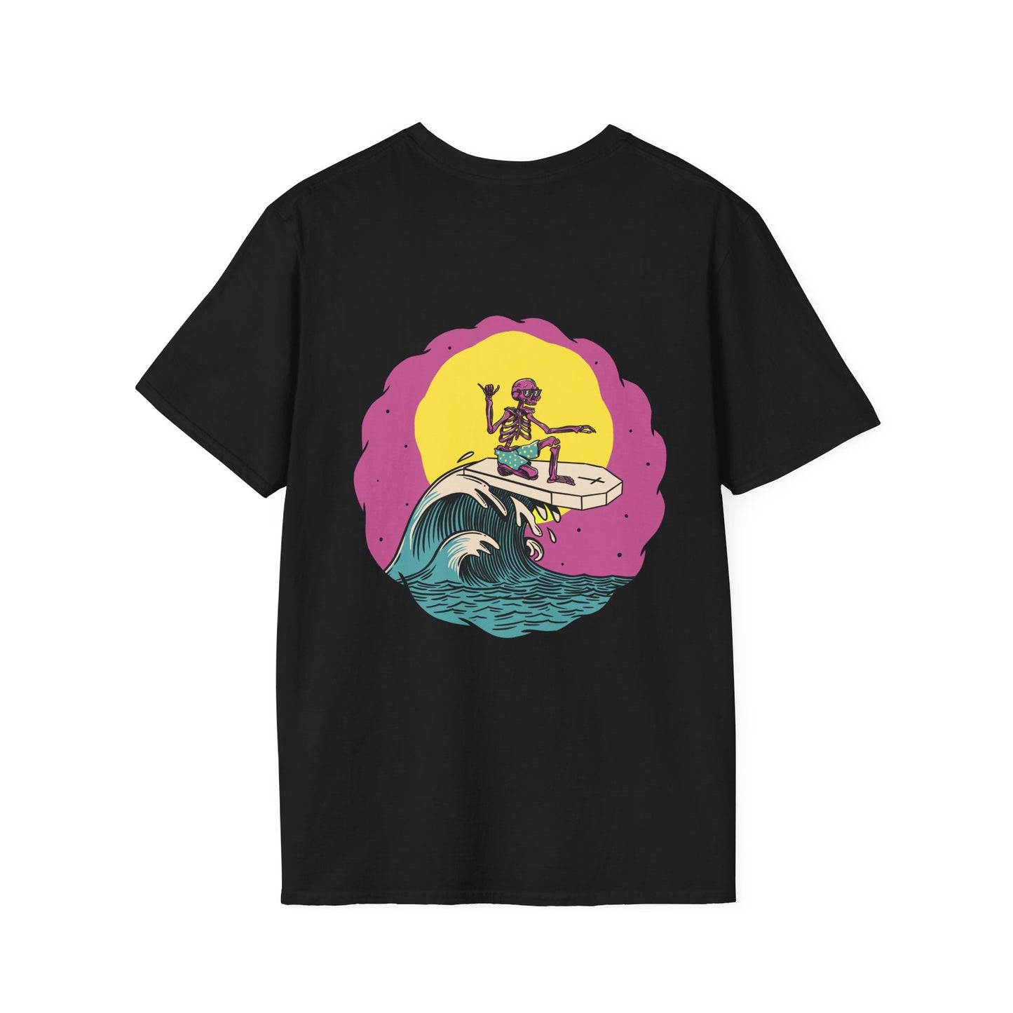 Bones Out - Summer Skulls - Unisex T-Shirt - Back Print-0
