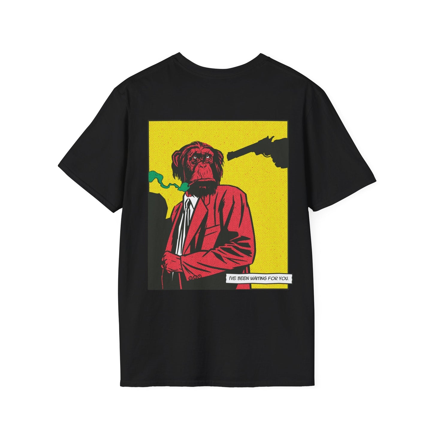 Monkey - Comic Mafia - Unisex T-Shirt - Back Print-0