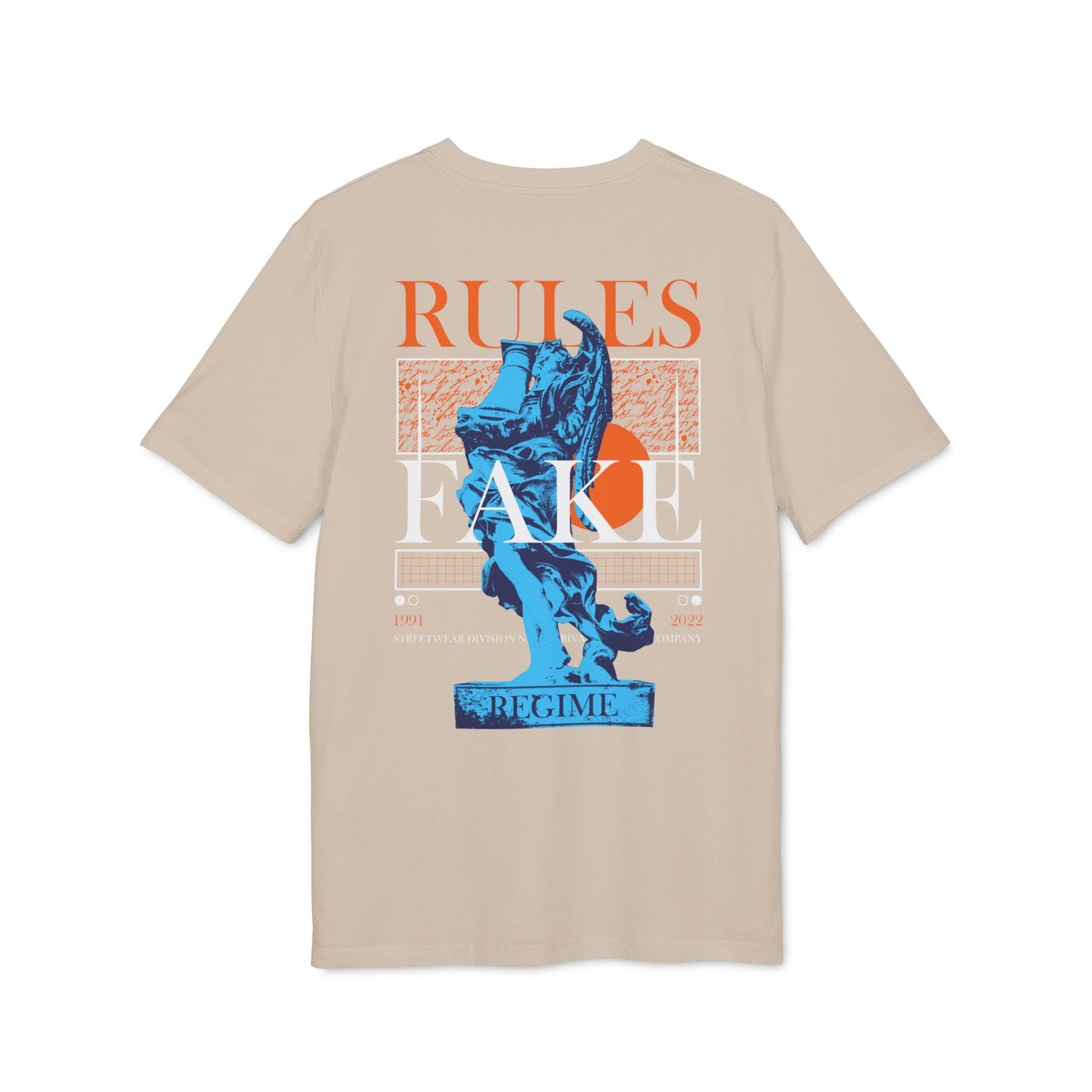 Rules Fake - Gods Way - Premium Bio Unisex T-Shirt - Back Print-6
