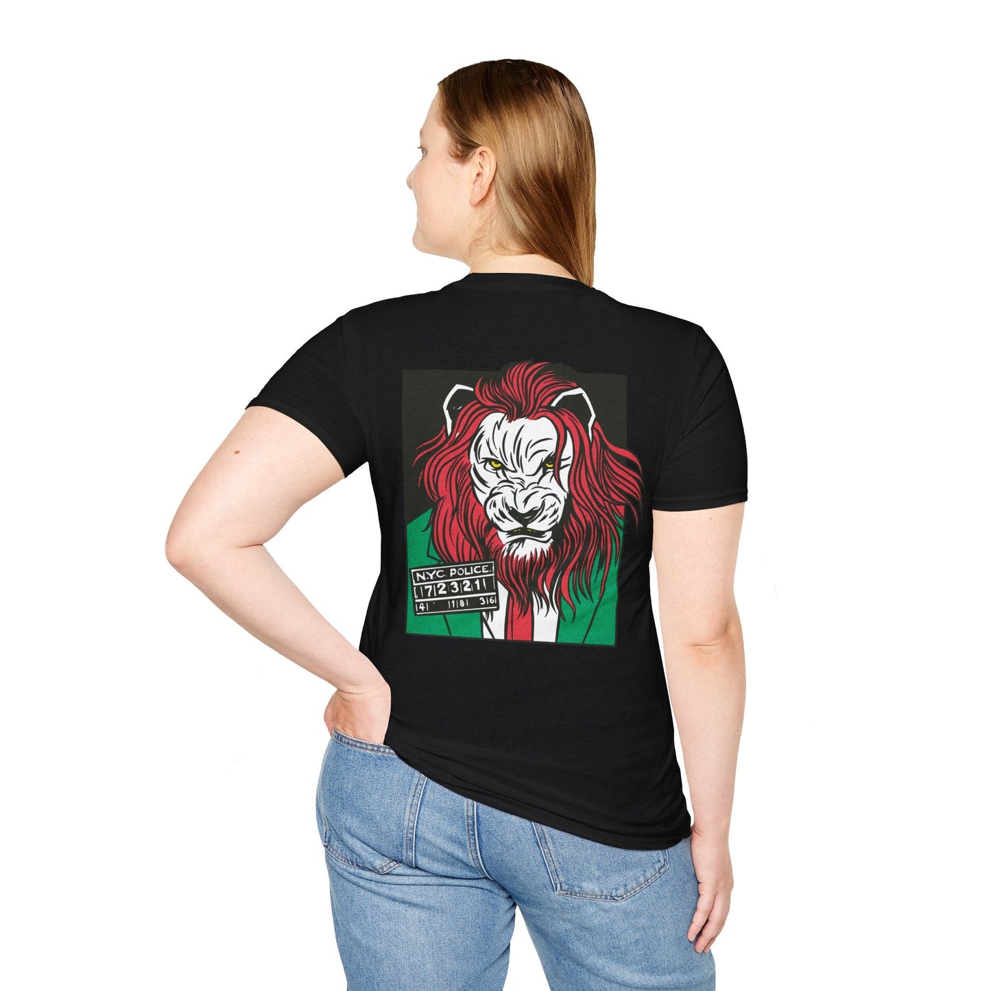 Lion - Comic Mafia - Unisex T-Shirt - Back Print-2