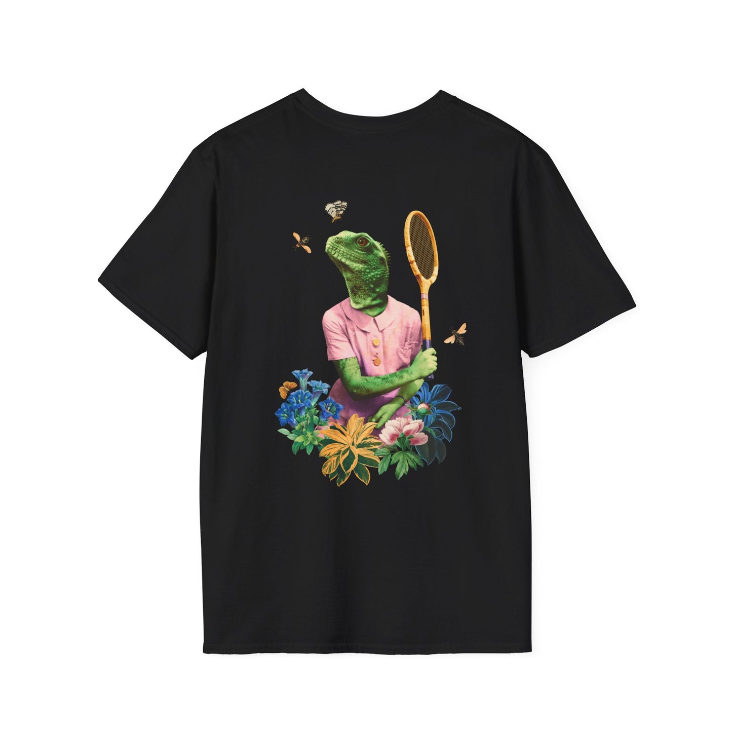Lizard - Animal Human - Unisex T-Shirt - Back Print-0