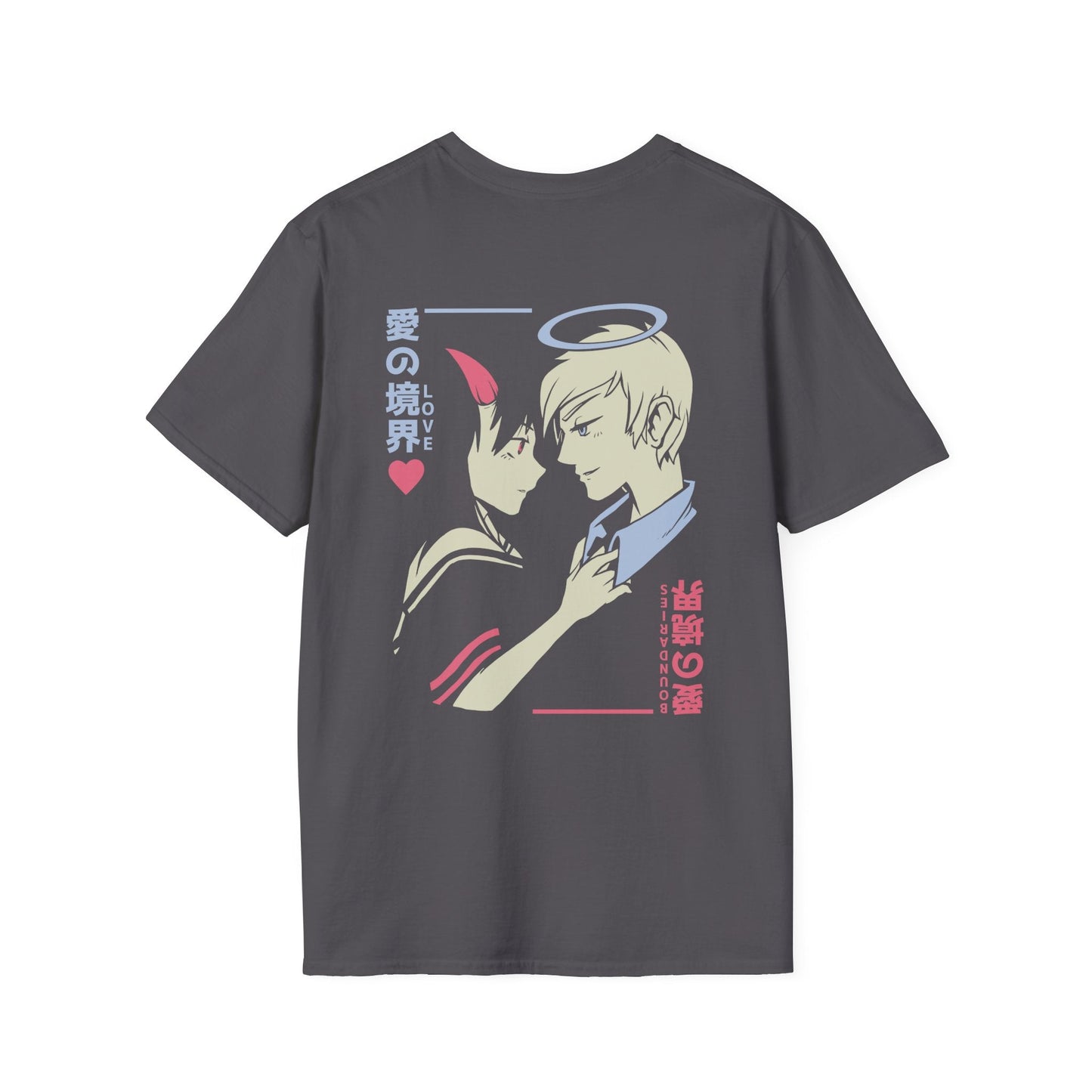 Devil and Angel - Anime World - Unisex T-Shirt - Back Print-1