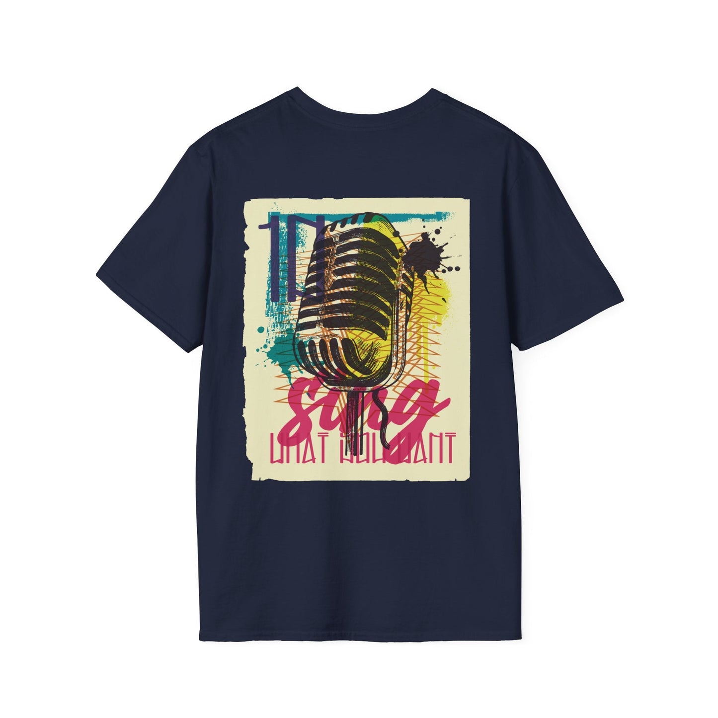 Microphone - Urban Graffiti - Unisex T-Shirt - Back Print-2