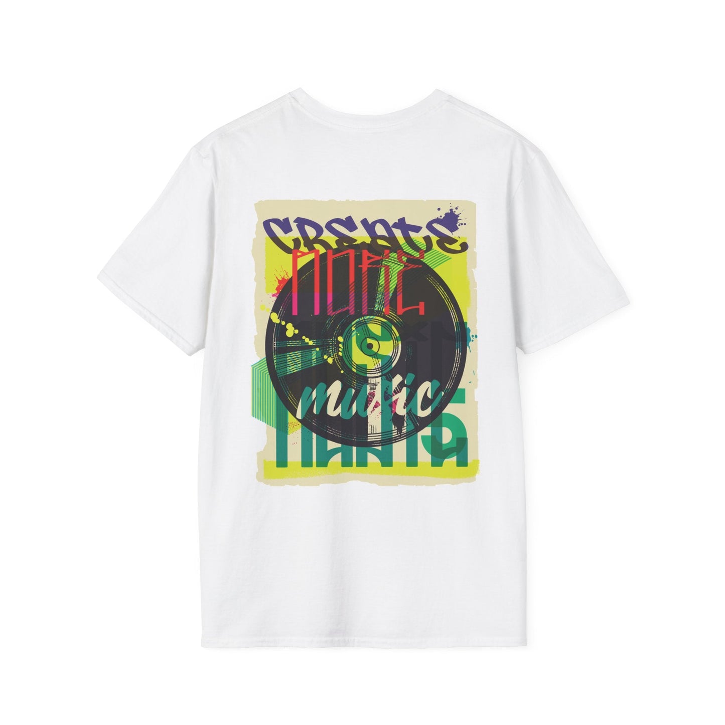 Vinyl Record - Urban Graffiti - Unisex T-Shirt - Back Print-3