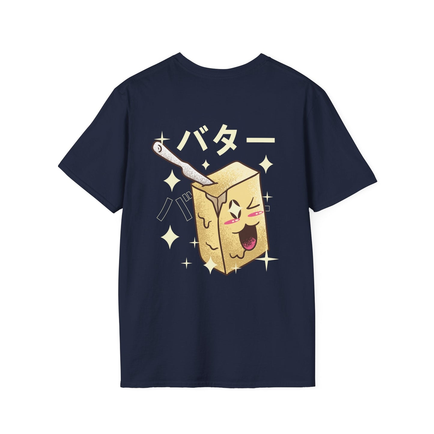 Butter - Kawaii Character - Unisex T-Shirt - Back Print-6