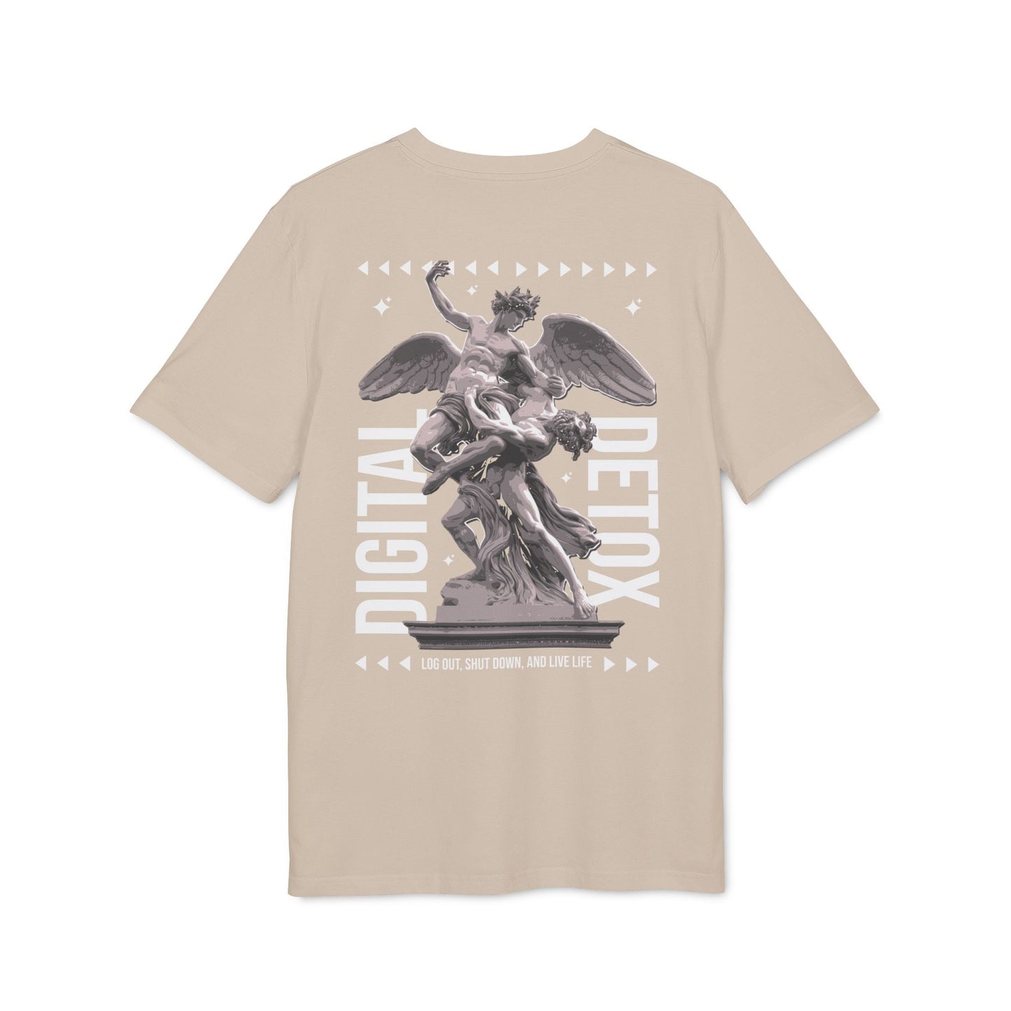 Digital Detox - Gods Way - Premium Bio Unisex T-Shirt - Back Print-6