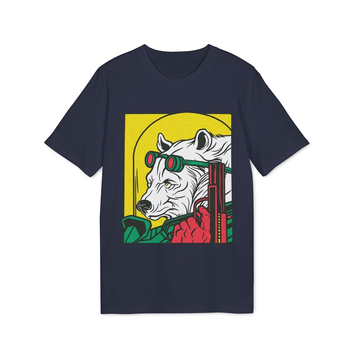 Ice Bear Gun - Comic Mafia - Premium Bio Unisex T-Shirt - Front Print-5