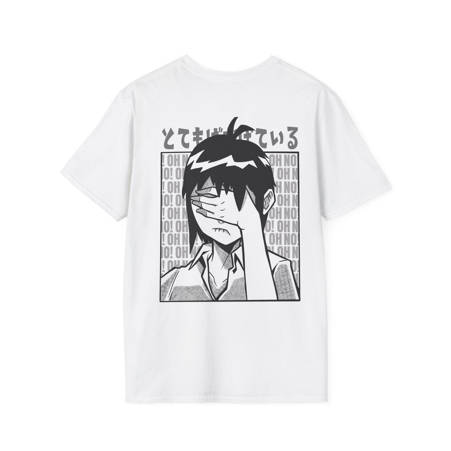 Face Palm Manga - Anime World - Unisex T-Shirt - Back Print-3