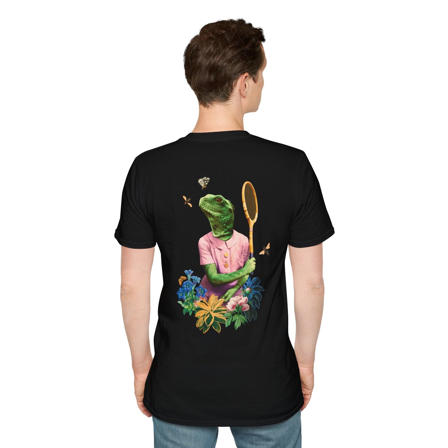 Lizard - Animal Human - Unisex T-Shirt - Back Print-4