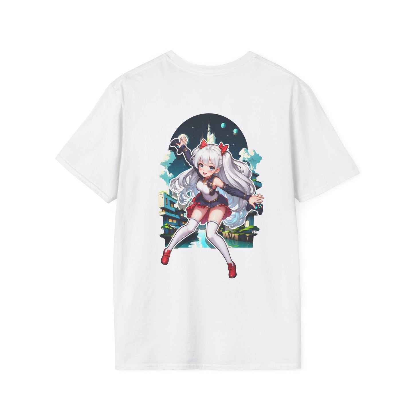 Gamer Girl - Anime World - Unisex T-Shirt - Back Print-3
