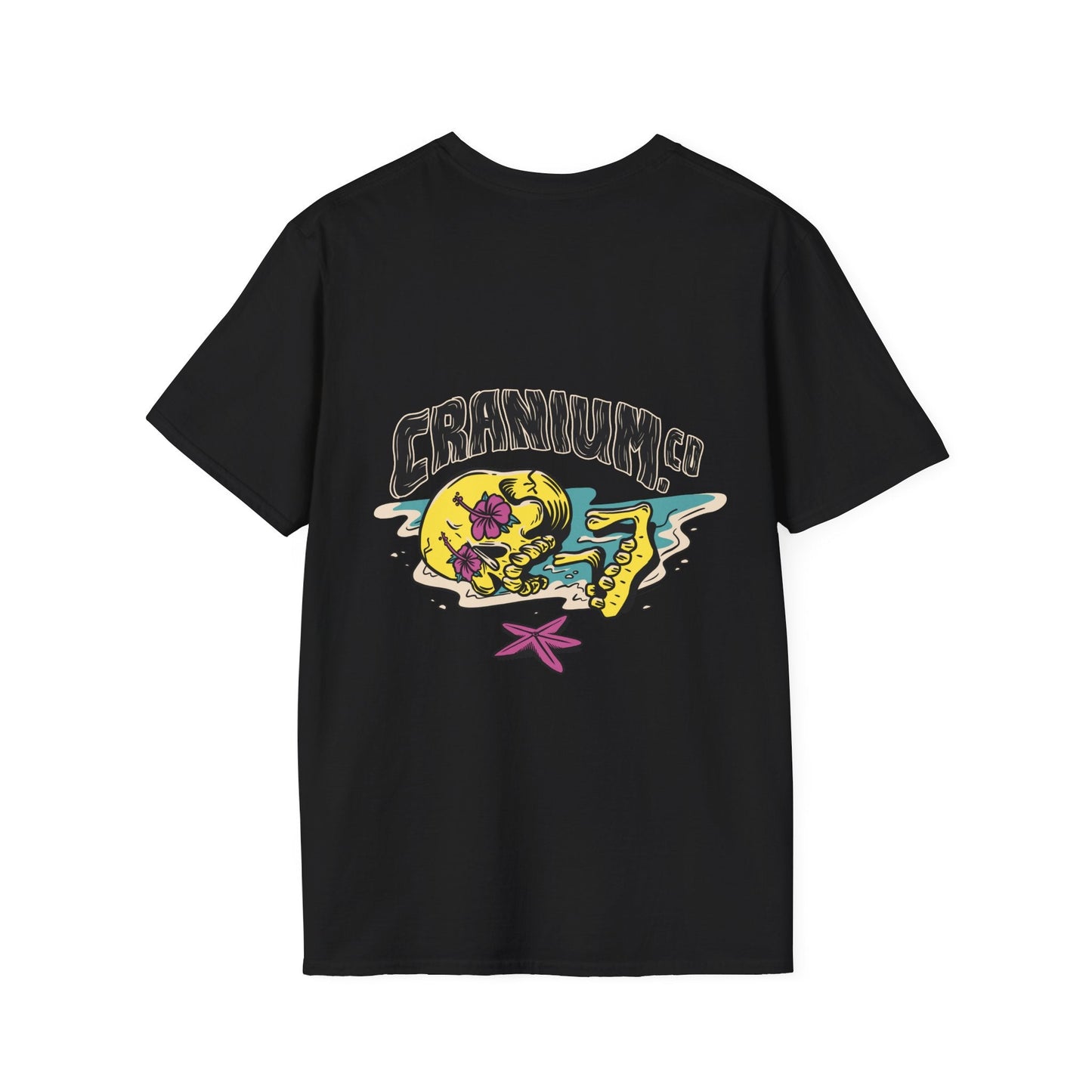 Cranium Co - Summer Skulls - Unisex T-Shirt - Back Print-0