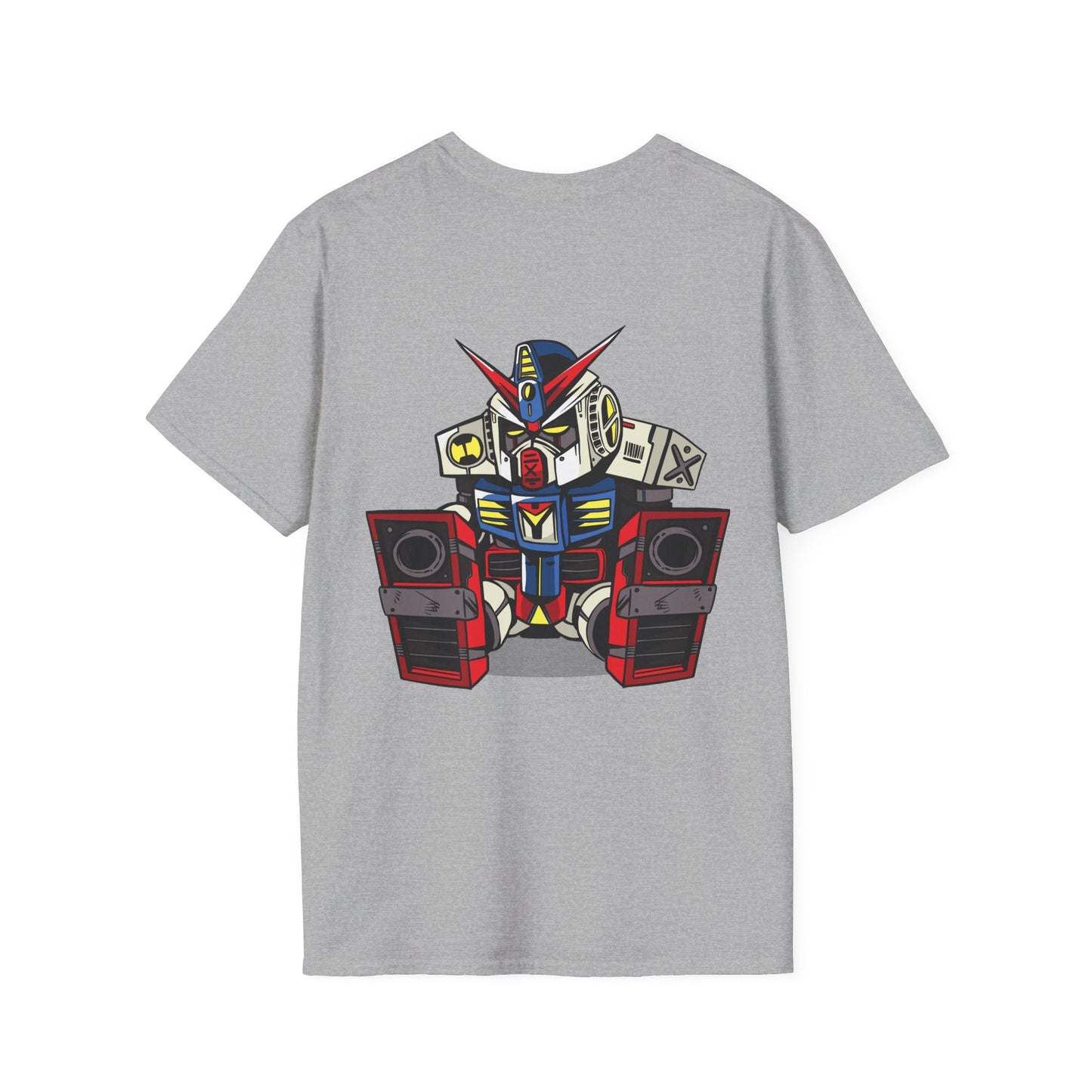 Sleepy Robot - Anime World - Unisex T-Shirt - Back Print-4
