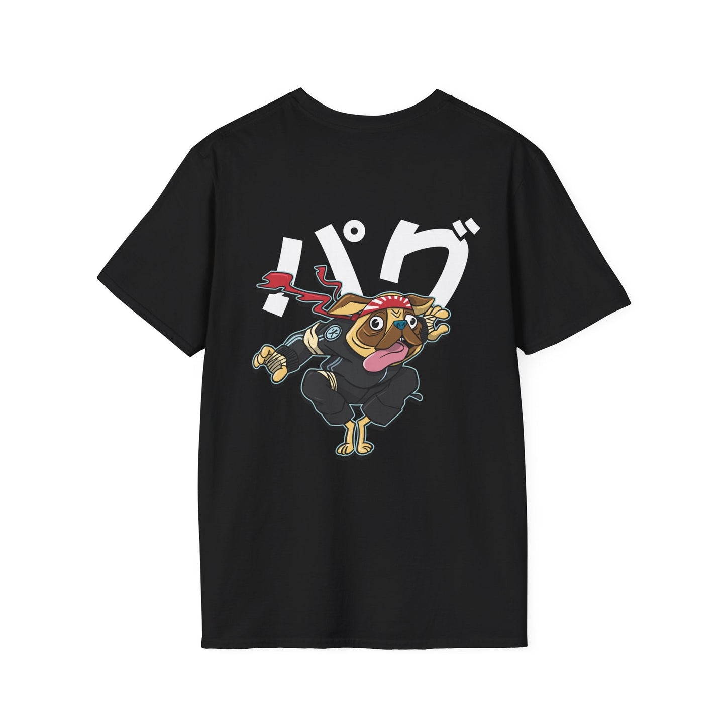 Pug - Warrior Animals - Unisex T-Shirt - Back Print-0