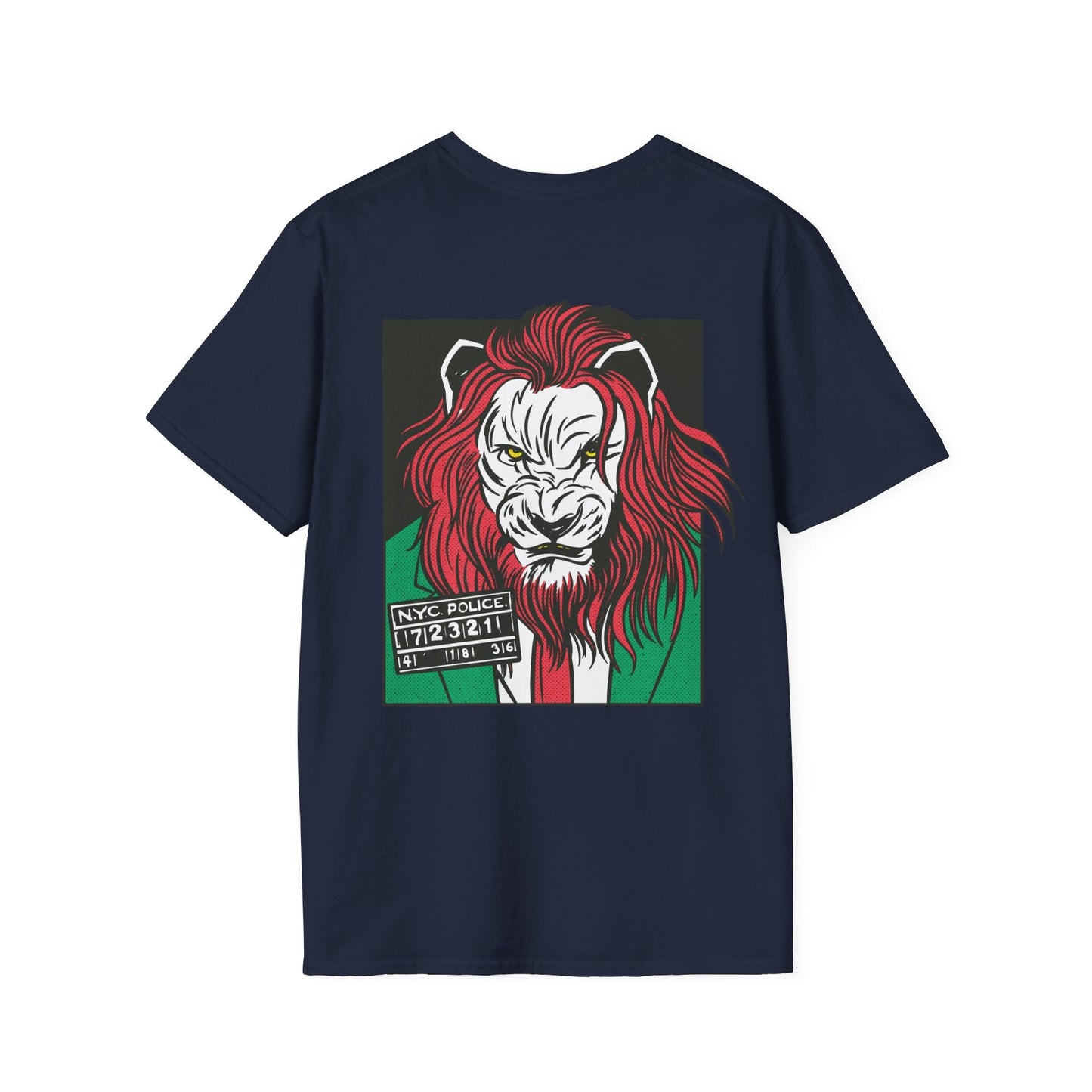 Lion - Comic Mafia - Unisex T-Shirt - Back Print-6