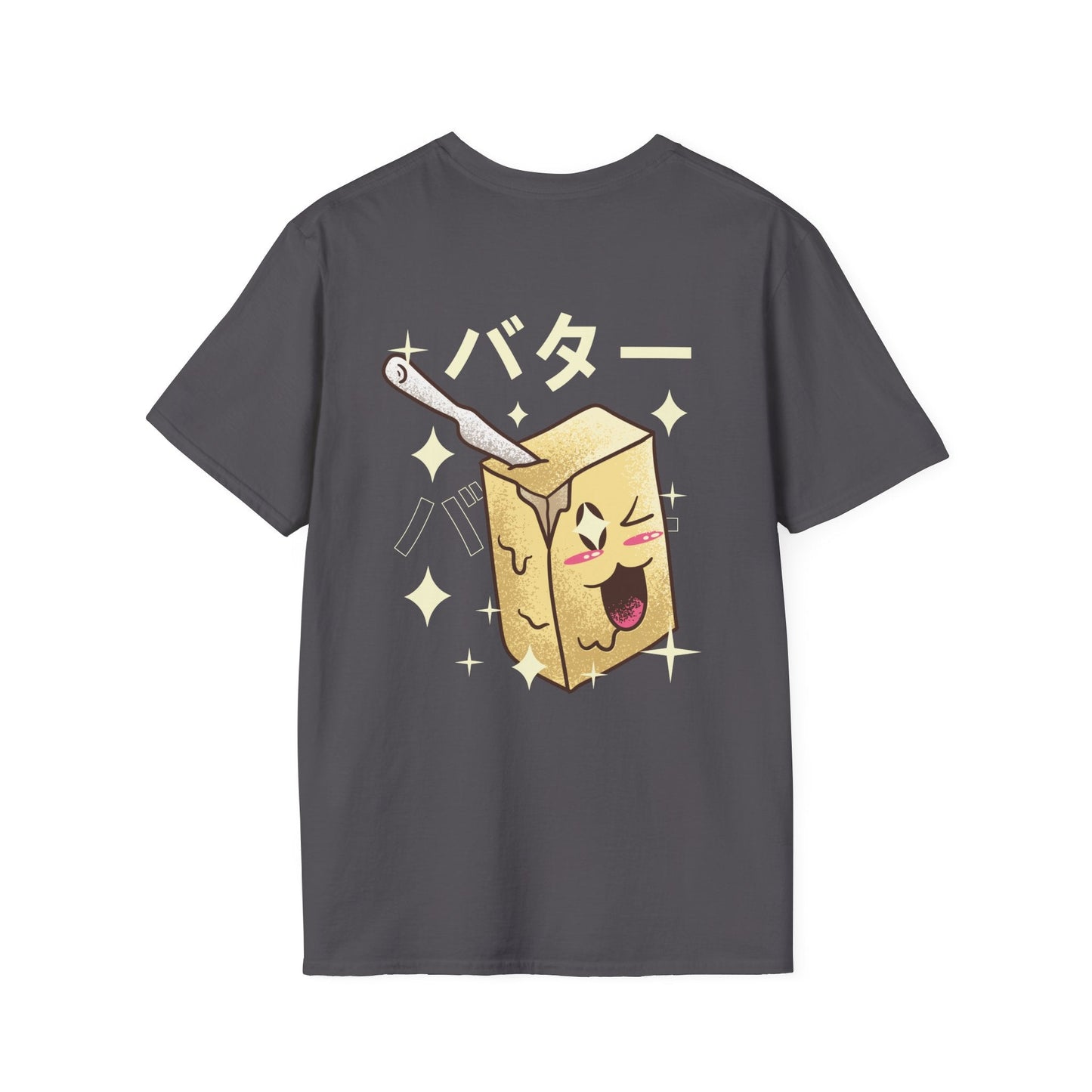 Butter - Kawaii Character - Unisex T-Shirt - Back Print-5