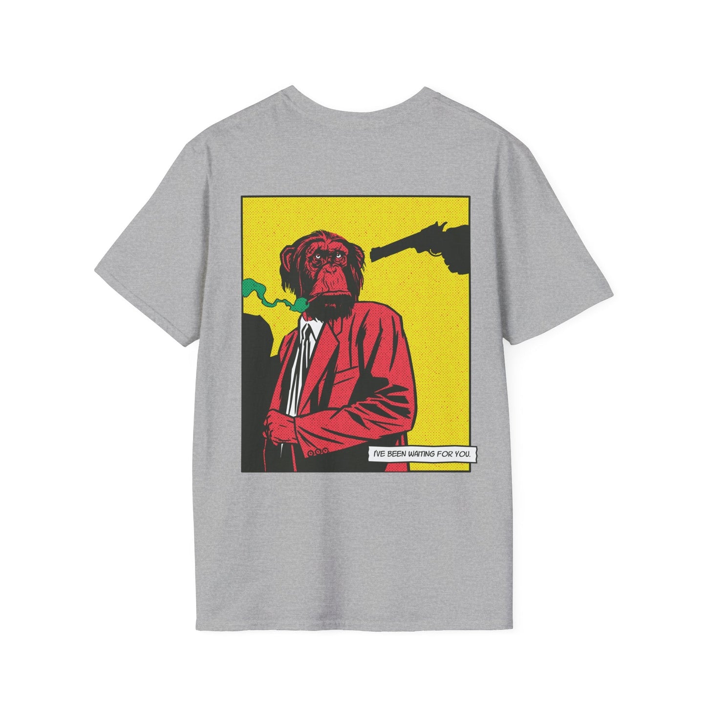 Monkey - Comic Mafia - Unisex T-Shirt - Back Print-8