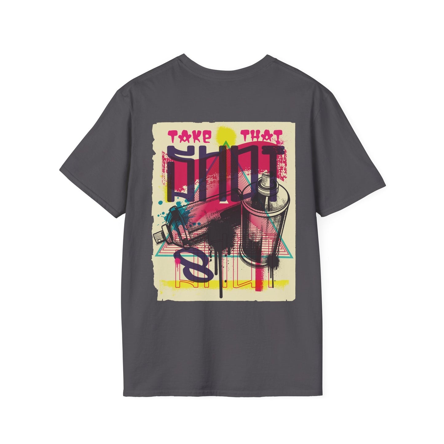 Spray Paint - Urban Graffiti - Unisex T-Shirt - Back Print-1