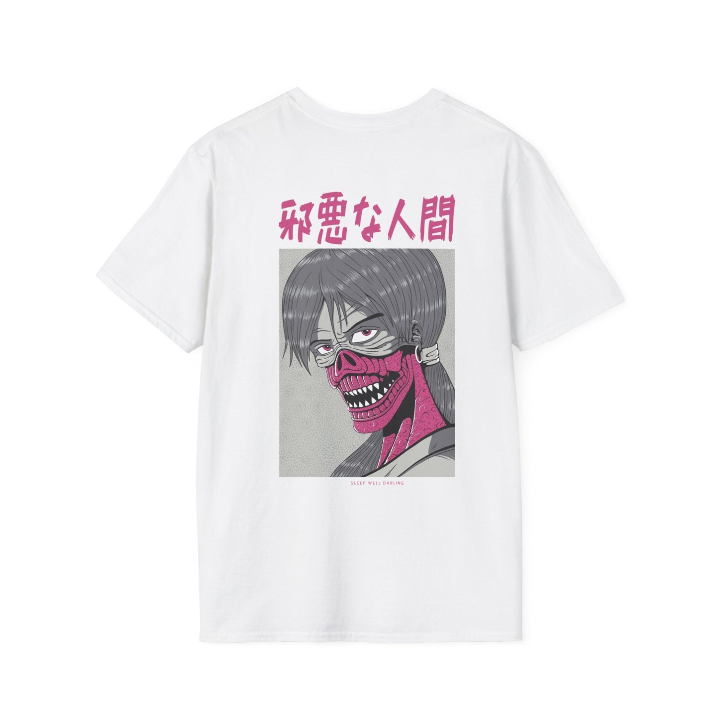 Sleep well Darling - Japanese Horror - Unisex T-Shirt - Back Print-7
