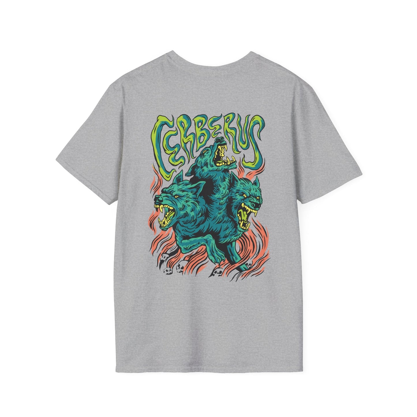 Cerberus - Greek Mythology - Unisex T-Shirt - Back Print-8