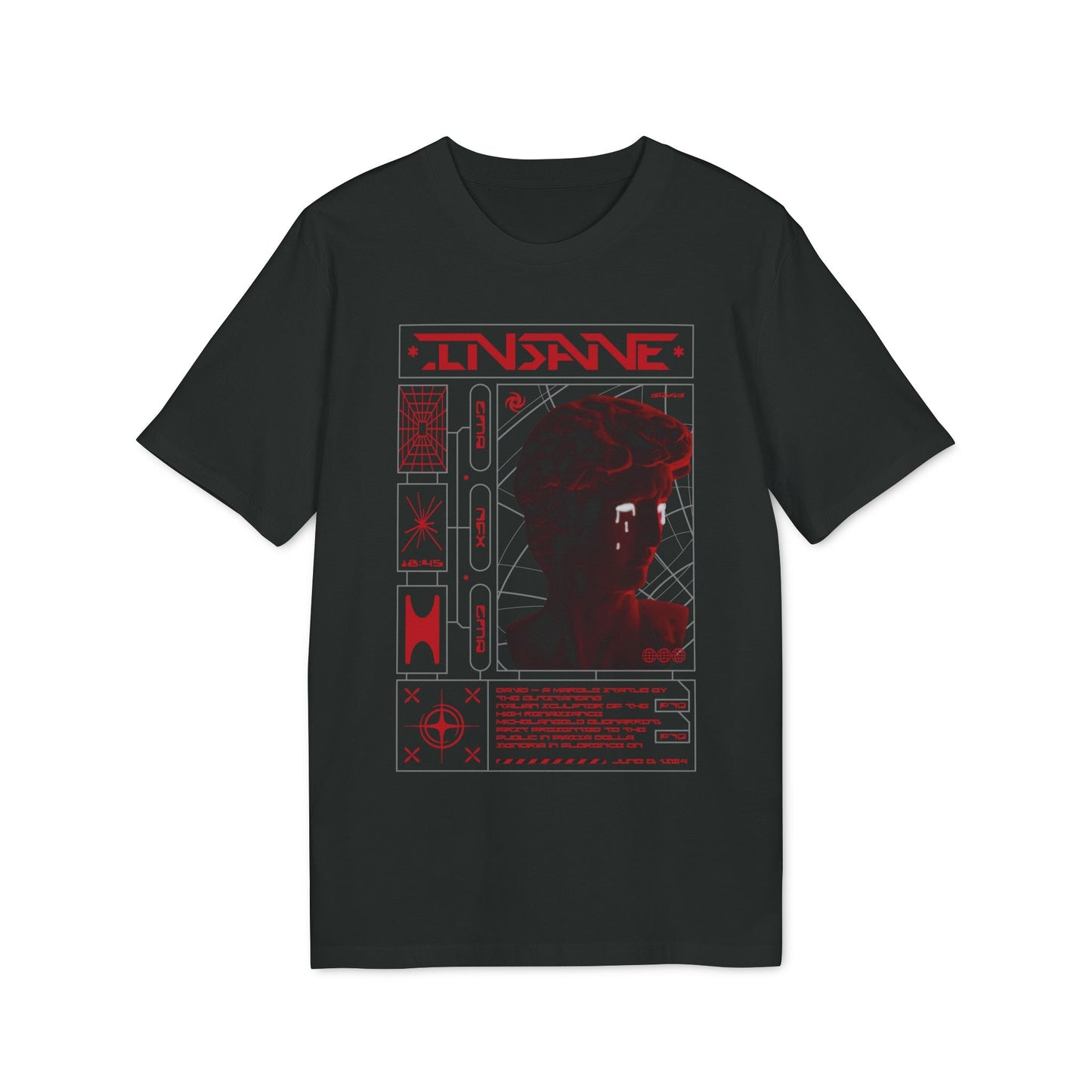 Insane David - Gods Way - Premium Bio Unisex T-Shirt - Front Print-0
