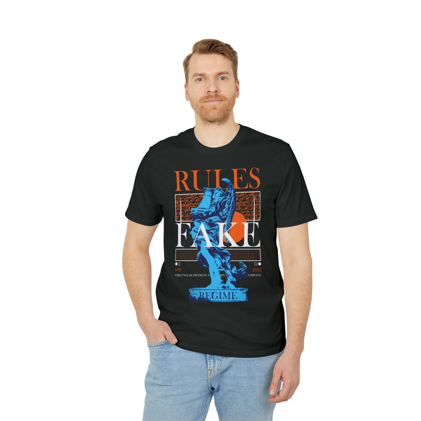 Rules Fake - Gods Way - Premium Bio Unisex T-Shirt - Front Print-4