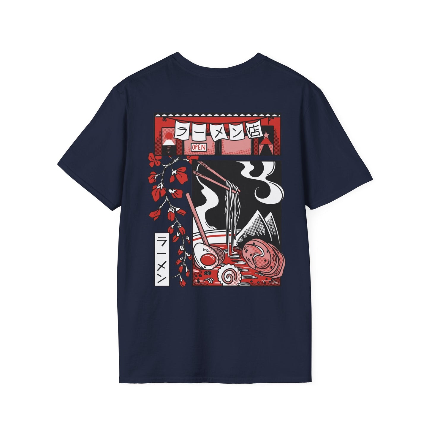 Ramen - Slice of Life - Unisex T-Shirt - Back Print-2