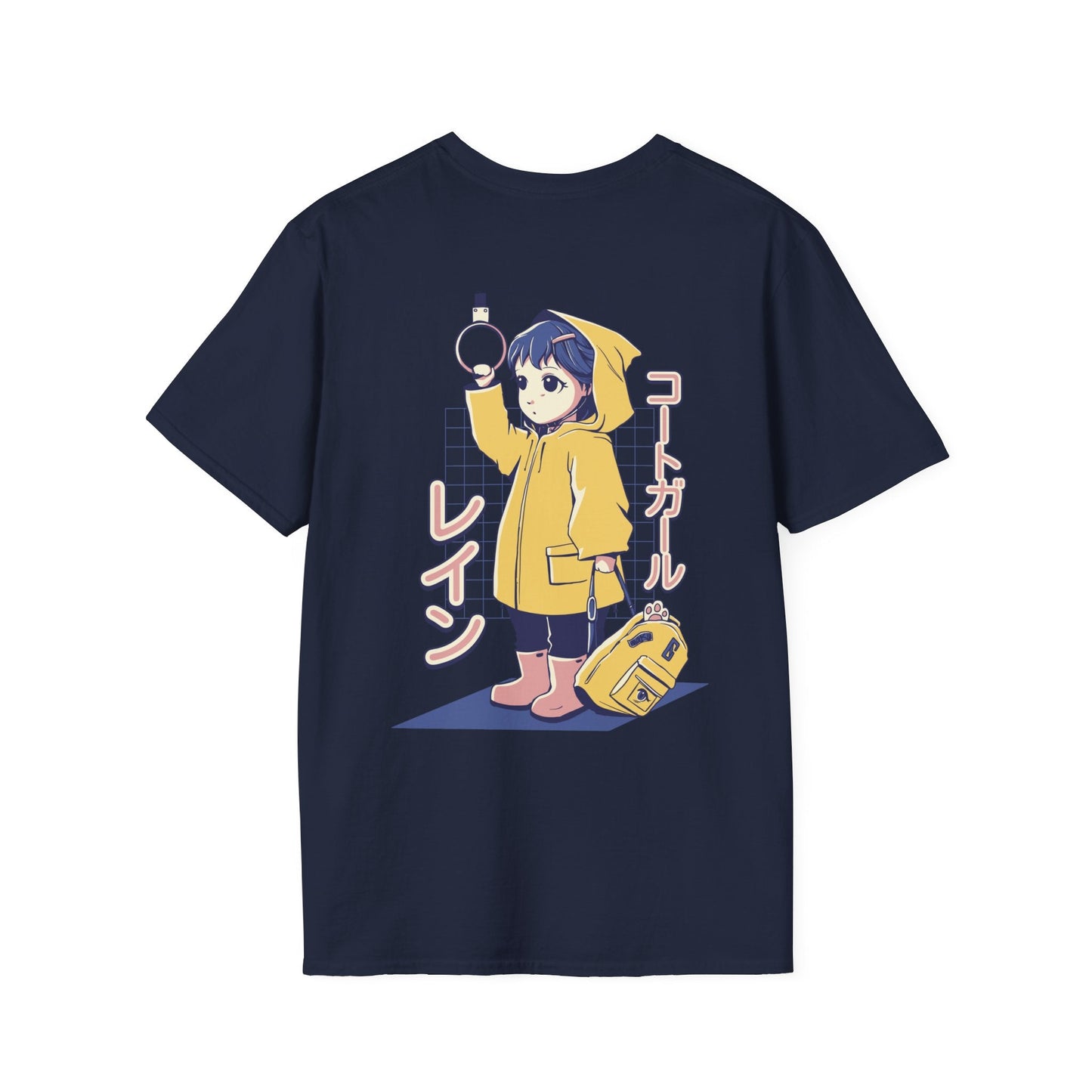 Anime Girl Bus - Anime World - Unisex T-Shirt - Back Print-2