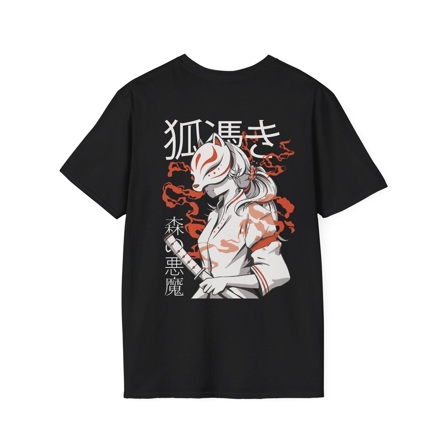 Kitsune - Anime World - Unisex T-Shirt - Back Print-0