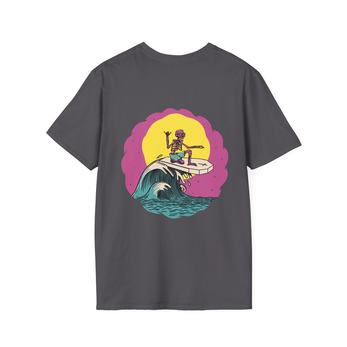 Bones Out - Summer Skulls - Unisex T-Shirt - Back Print-1