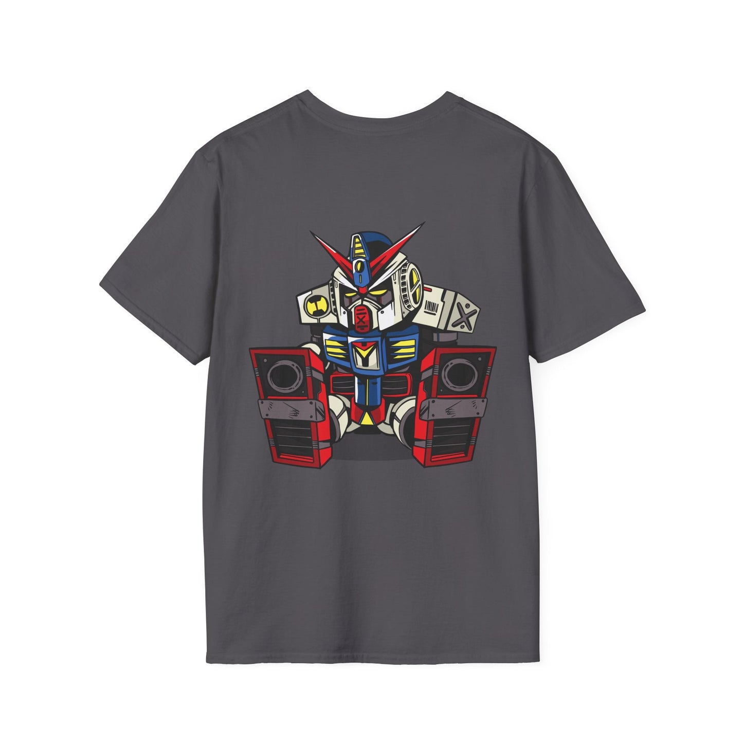 Sleepy Robot - Anime World - Unisex T-Shirt - Back Print-1