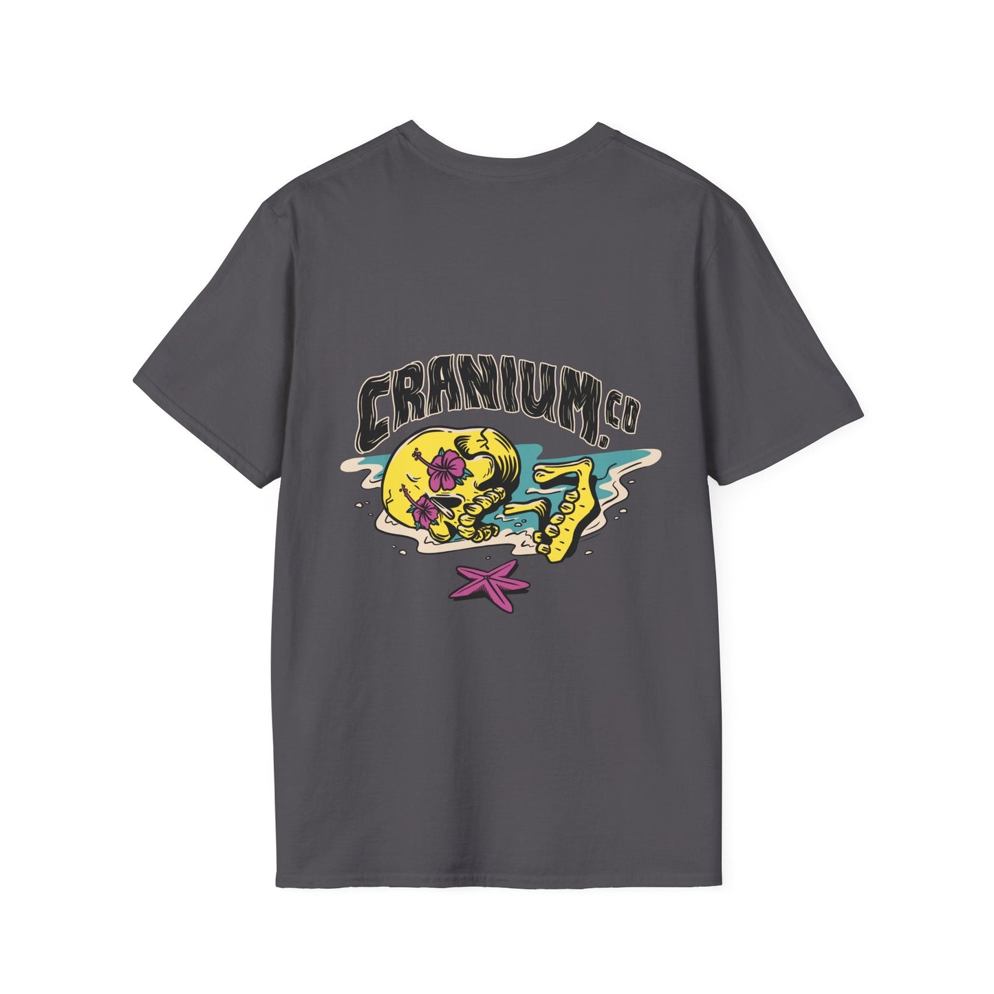 Cranium Co - Summer Skulls - Unisex T-Shirt - Back Print-1