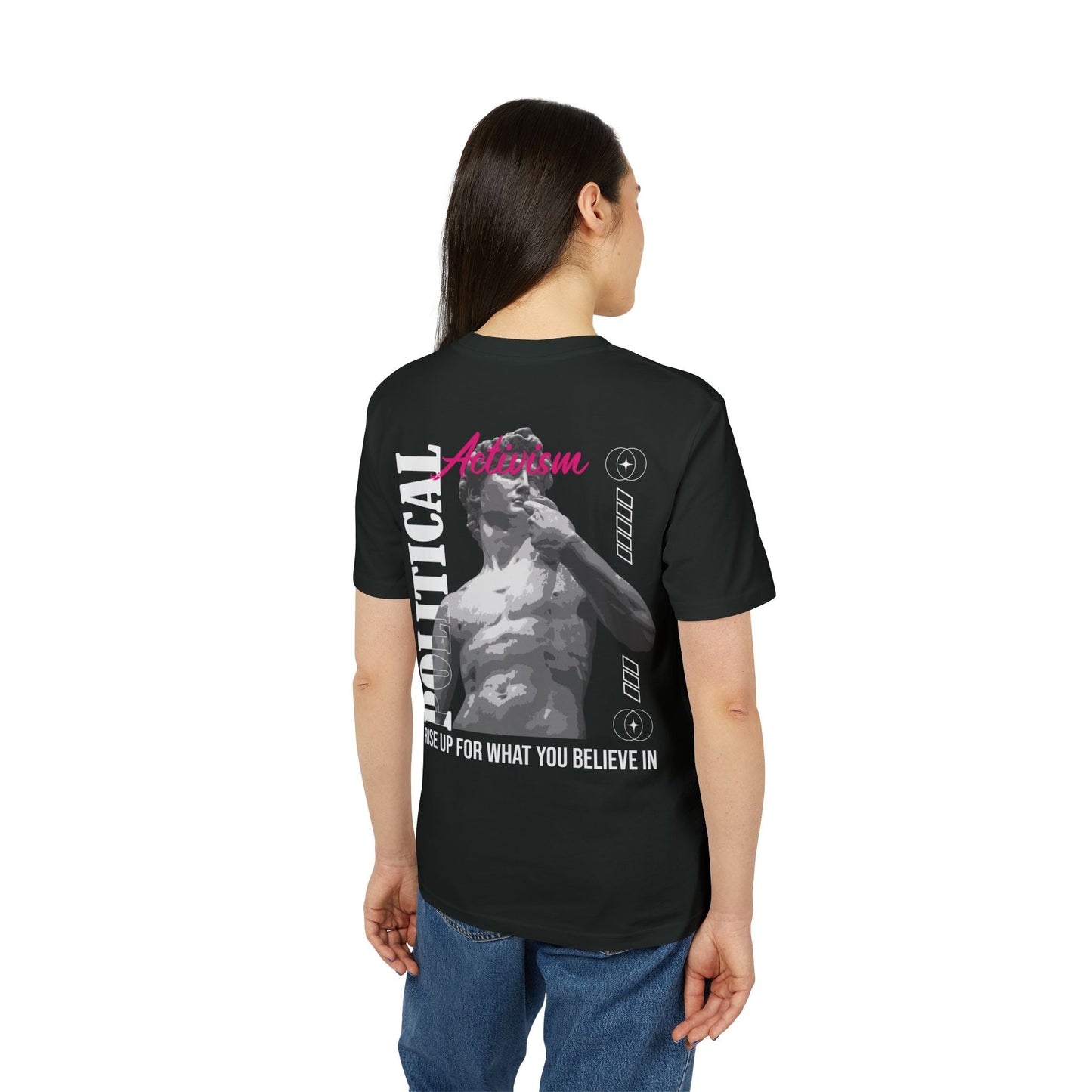 Political Activism - Gods Way - Premium Bio Unisex T-Shirt - Back Print-2