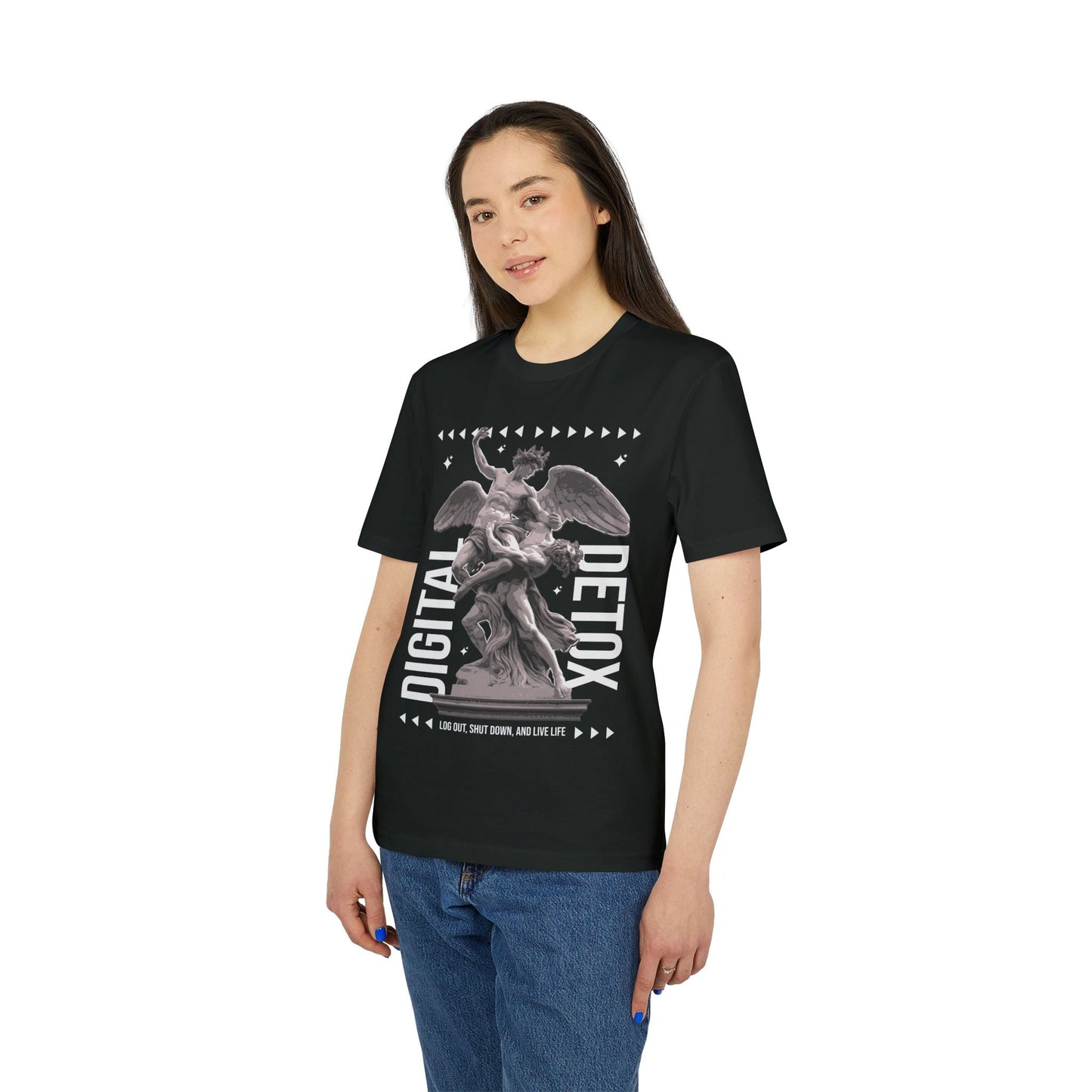Digital Detox - Gods Way - Premium Bio Unisex T-Shirt - Front Print-2