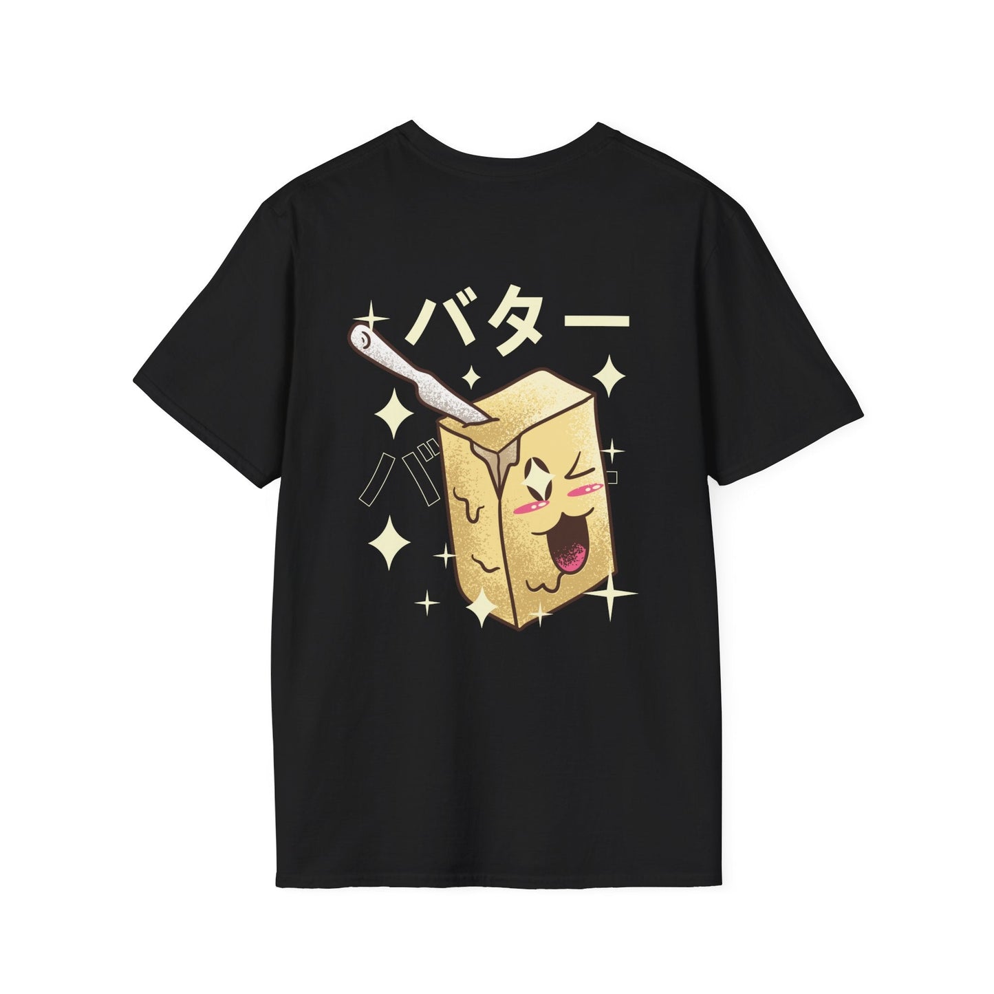 Butter - Kawaii Character - Unisex T-Shirt - Back Print-0