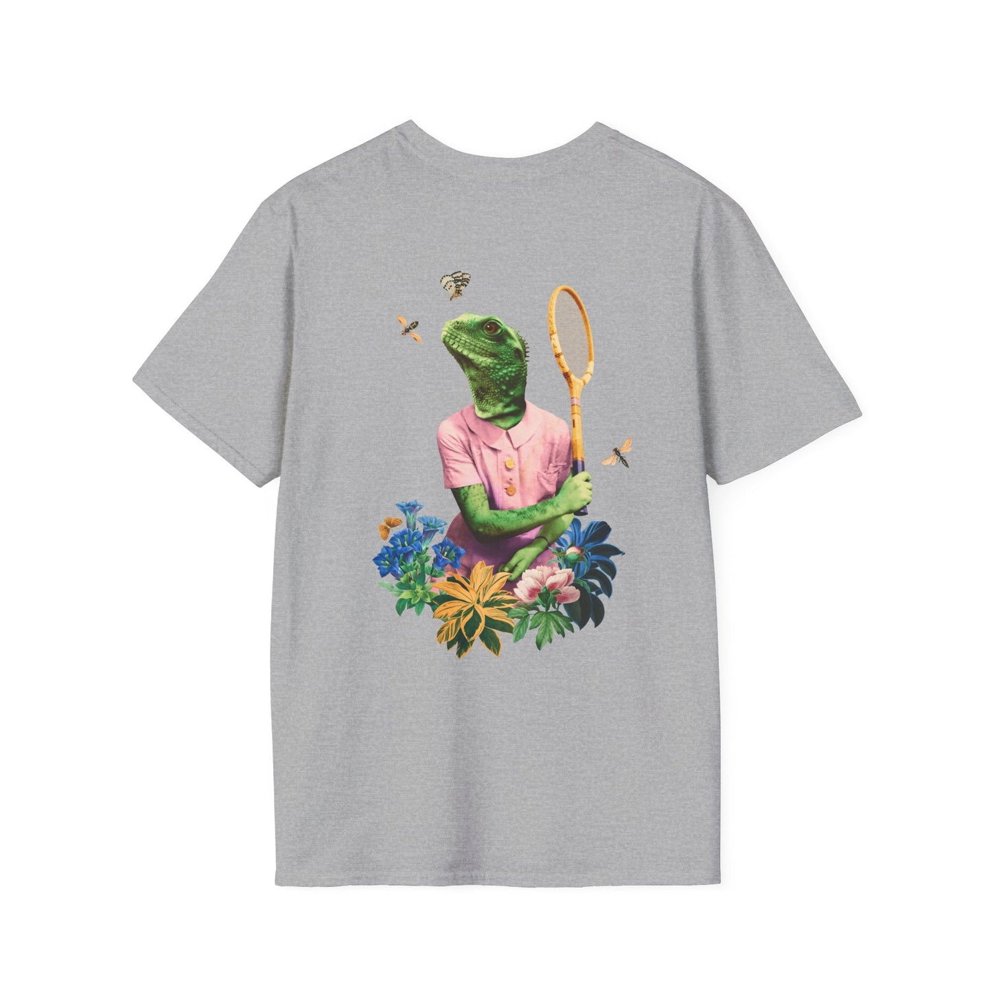 Lizard - Animal Human - Unisex T-Shirt - Back Print-8