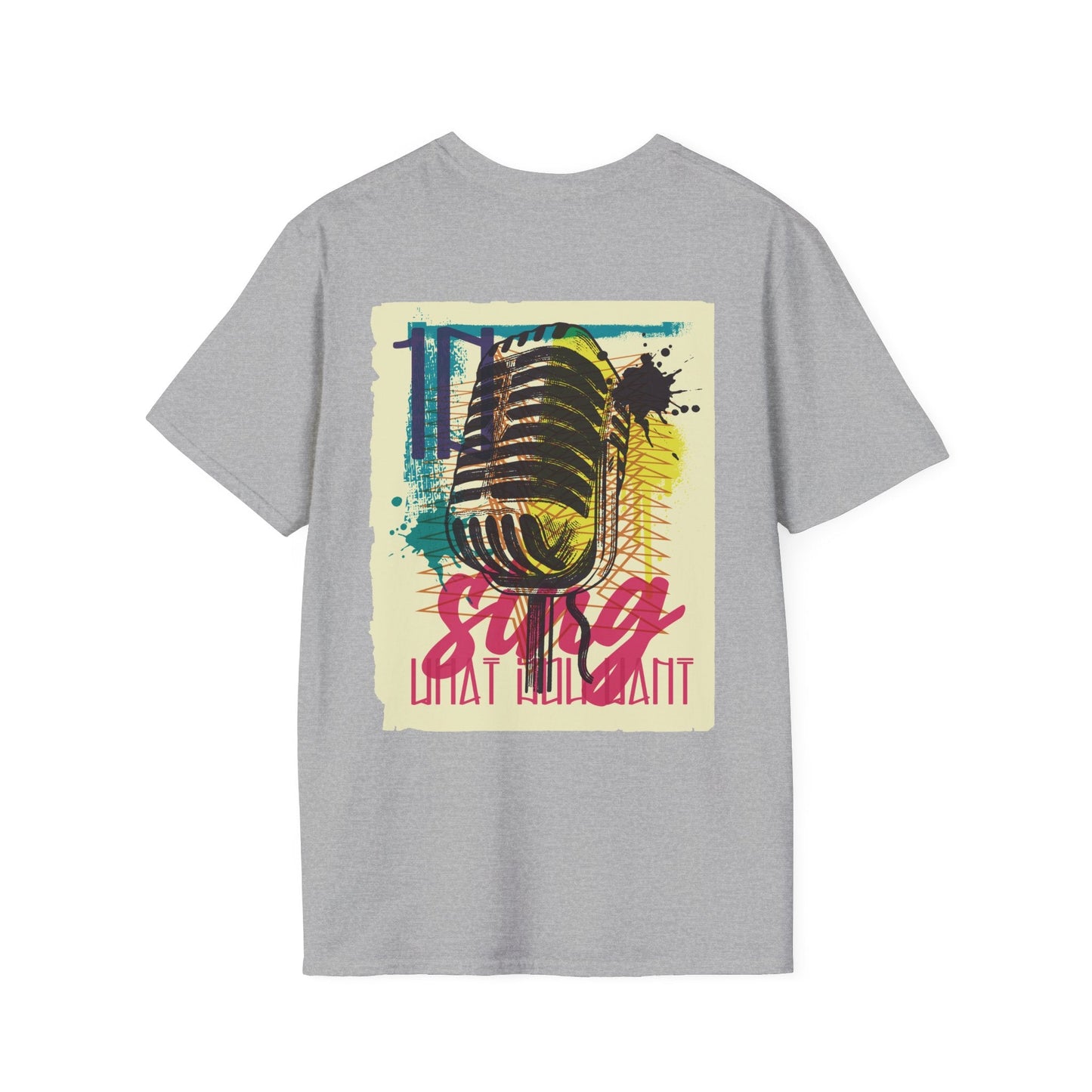 Microphone - Urban Graffiti - Unisex T-Shirt - Back Print-4