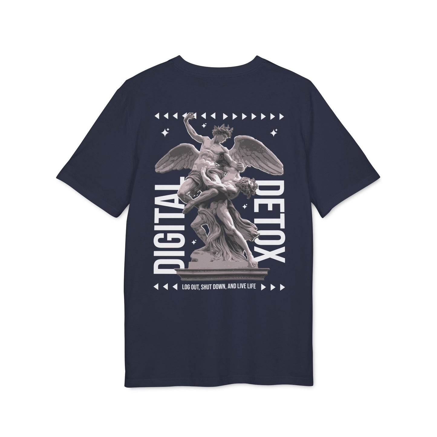 Digital Detox - Gods Way - Premium Bio Unisex T-Shirt - Back Print-5